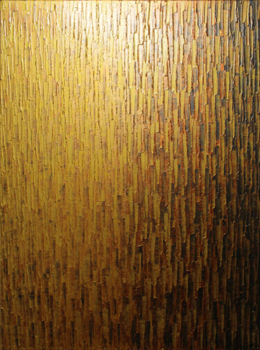 Peinture intitulée "Fondu doré bronze." par Jonathan Pradillon, Œuvre d'art originale, Acrylique Monté sur Châssis en bois