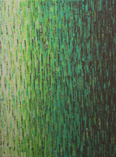 Pintura intitulada "Fondu vert véronèse…" por Jonathan Pradillon, Obras de arte originais, Acrílico Montado em Armação em ma…