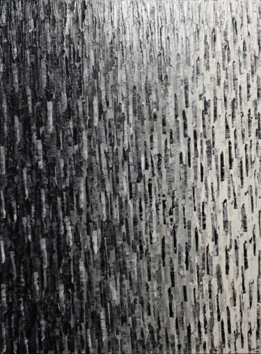 Картина под названием "Fondu noir blanc." - Jonathan Pradillon, Подлинное произведение искусства, Акрил Установлен на Деревя…