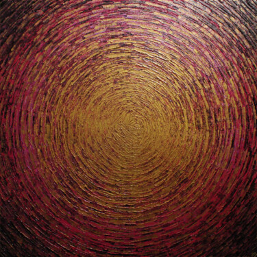 제목이 "Éclat or rose"인 미술작품 Jonathan Pradillon로, 원작, 아크릴 나무 들것 프레임에 장착됨
