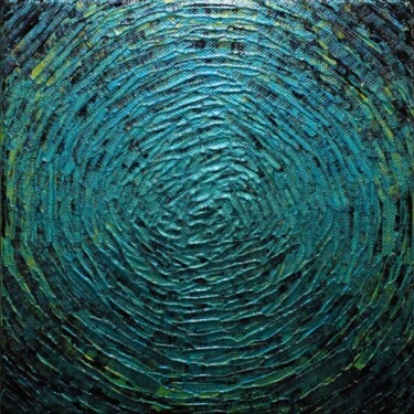 Картина под названием "Petit éclat bleu ve…" - Jonathan Pradillon, Подлинное произведение искусства, Акрил Установлен на Дер…