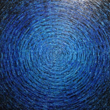 Peinture intitulée "Éclat bleu." par Jonathan Pradillon, Œuvre d'art originale, Acrylique Monté sur Châssis en bois