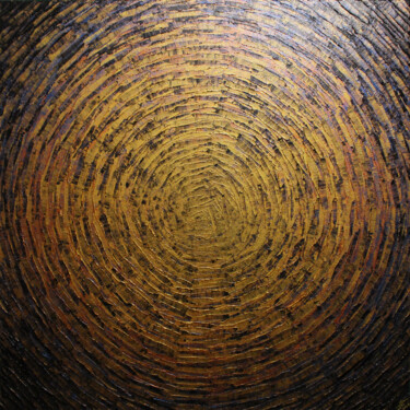 Pittura intitolato "Éclat or bronze" da Jonathan Pradillon, Opera d'arte originale, Acrilico Montato su Telaio per barella i…