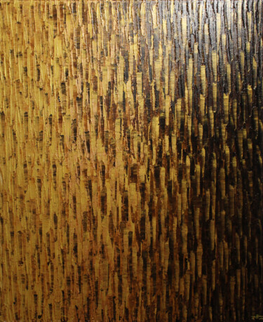 Peinture intitulée "Fondu couleur or ma…" par Jonathan Pradillon, Œuvre d'art originale, Acrylique Monté sur Châssis en bois