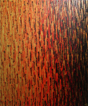 Картина под названием "Fondu couleur or or…" - Jonathan Pradillon, Подлинное произведение искусства, Акрил Установлен на Дер…