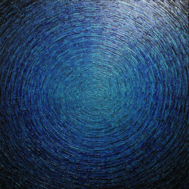 "Éclat bleu gris iri…" başlıklı Tablo Jonathan Pradillon tarafından, Orijinal sanat, Akrilik Ahşap Sedye çerçevesi üzerine m…