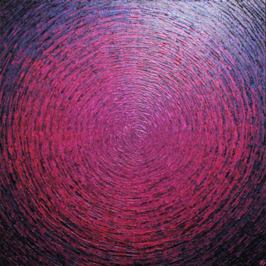 Painting titled "Éclat rose gris iri…" by Jonathan Pradillon, Original Artwork, Acrylic Mounted on Wood Stretcher frame