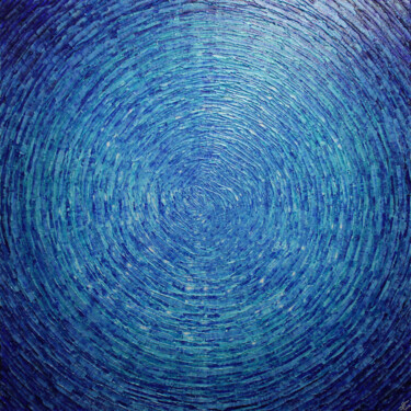 Peinture intitulée "Éclat blanc bleu." par Jonathan Pradillon, Œuvre d'art originale, Acrylique Monté sur Châssis en bois