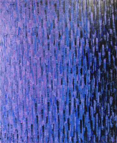 Painting titled "Fondu couleur viole…" by Jonathan Pradillon, Original Artwork, Acrylic Mounted on Wood Stretcher frame