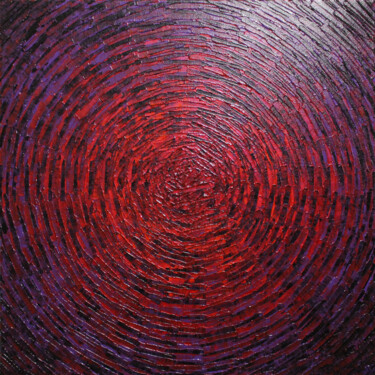 Peinture intitulée "Éclat de couleur ro…" par Jonathan Pradillon, Œuvre d'art originale, Acrylique Monté sur Châssis en bois