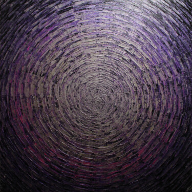 제목이 "Éclat violet irides…"인 미술작품 Jonathan Pradillon로, 원작, 아크릴 나무 들것 프레임에 장착됨