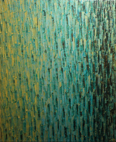 Pintura titulada "Fondu couleur or al…" por Jonathan Pradillon, Obra de arte original, Acrílico Montado en Bastidor de camil…