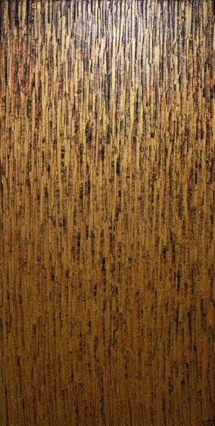 Peinture intitulée "Matrice d’or." par Jonathan Pradillon, Œuvre d'art originale, Acrylique Monté sur Châssis en bois