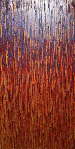 제목이 "Matrice flamboyante."인 미술작품 Jonathan Pradillon로, 원작, 아크릴 나무 들것 프레임에 장착됨