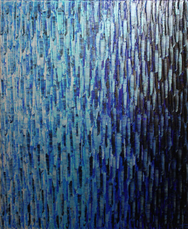 Ζωγραφική με τίτλο "Fondu couleur argen…" από Jonathan Pradillon, Αυθεντικά έργα τέχνης, Ακρυλικό Τοποθετήθηκε στο Ξύλινο φο…
