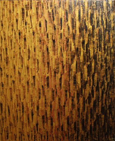 Peinture intitulée "Fondu couleur or cu…" par Jonathan Pradillon, Œuvre d'art originale, Acrylique Monté sur Châssis en bois