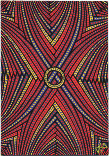 Malerei mit dem Titel "Chromosome X" von Jonathan Pradillon, Original-Kunstwerk, Acryl
