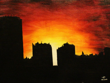 Painting titled "Urbanisation" by Jonathan Pradillon, Original Artwork, Acrylic