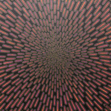 Malerei mit dem Titel "Particule Violacée" von Jonathan Pradillon, Original-Kunstwerk, Acryl Auf Karton montiert
