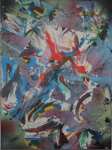 Peinture intitulée ""Durchbruch" - Orig…" par Jonathan Singer, Œuvre d'art originale, Acrylique