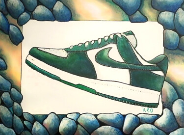 Painting titled "Dunk Low" by Jonathan Soukhavanh, Original Artwork, Acrylic