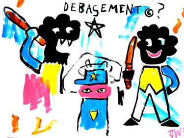 "DEBASEMENT: THE DEA…" başlıklı Tablo Jonathan Wain tarafından, Orijinal sanat, Akrilik