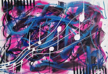 Peinture intitulée "Douce musique" par Jonger, Œuvre d'art originale, Acrylique