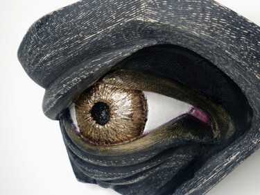 Sculptuur getiteld "Eye" door Jonjon, Origineel Kunstwerk, Acryl
