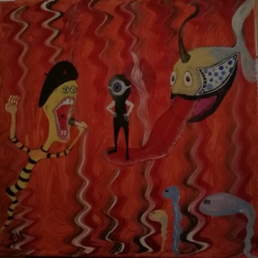 Painting titled "Deep sea listening." by Jonni Ekdahl, Original Artwork