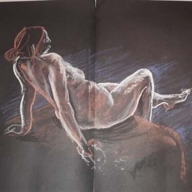 Drawing titled "life drawing" by Jon Phillipson Brown, Original Artwork, Chalk