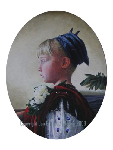 Painting titled "Clara" by Jon Phillipson Brown, Original Artwork, Oil