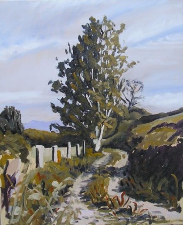 Painting titled "Paisaje cerca de No…" by Jon Phillipson Brown, Original Artwork, Oil