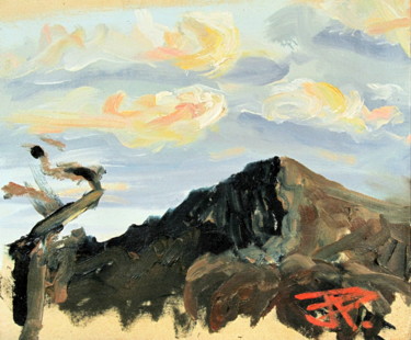 Картина под названием "The Wild Wind" - Jon Phillipson Brown, Подлинное произведение искусства, Масло