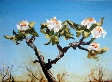 Painting titled "Blossom 9" by Jon Phillipson Brown, Original Artwork, Oil