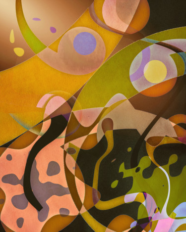 Arte digitale intitolato "Autumnal Frolic" da Jon Woodhams, Opera d'arte originale, Lavoro digitale 2D