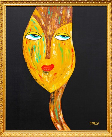 Schilderij getiteld "Miss Pompéi" door Jopy, Origineel Kunstwerk, Acryl