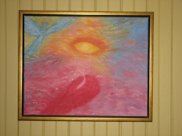 Peinture intitulée "Naître" par Joray, Œuvre d'art originale, Huile