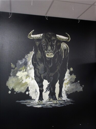 Peinture intitulée "Toro" par Jordan Rousseau, Œuvre d'art originale, Acrylique