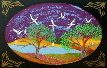 Pintura titulada "outono-de-jordana-h…" por Jordana Hermano, Obra de arte original, Acrílico