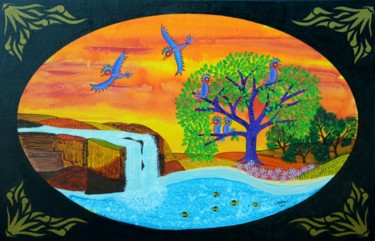 Painting titled "primavera-de-jordan…" by Jordana Hermano, Original Artwork, Acrylic