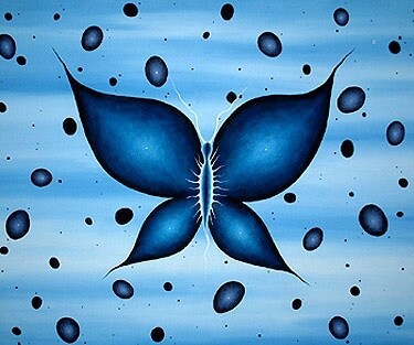 Pintura titulada "Mariposa Astral" por Jordi Bofill, Obra de arte original, Oleo