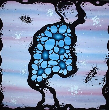 Pintura titulada "Embrión" por Jordi Bofill, Obra de arte original, Oleo