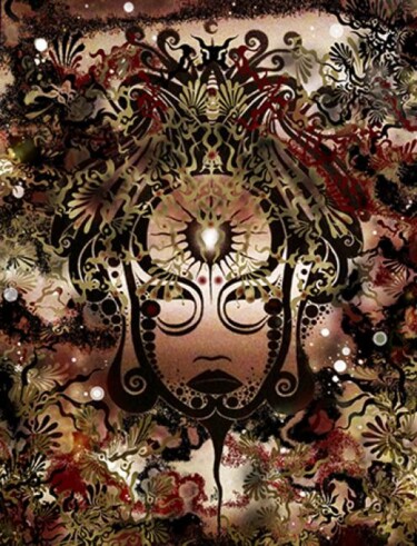 Pittura intitolato "Mask IV" da Jordi Bofill, Opera d'arte originale