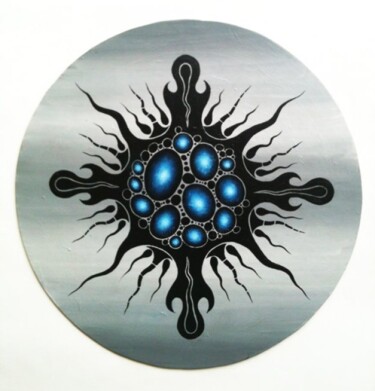 Schilderij getiteld "Mandala" door Jordi Bofill, Origineel Kunstwerk