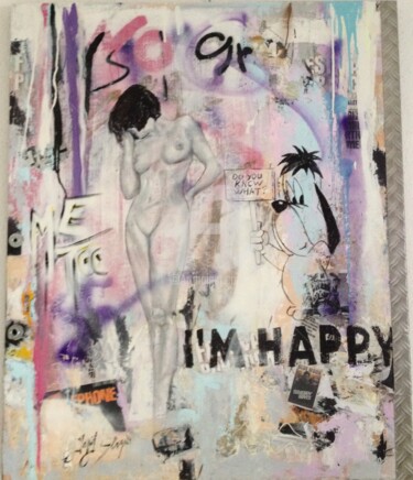 Peinture intitulée "Happy" par Jorel, Œuvre d'art originale