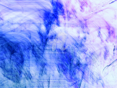 Photographie intitulée "VIVID SWIRLS OF BLUE" par Jorg Becker, Œuvre d'art originale, Photographie non manipulée Monté sur C…