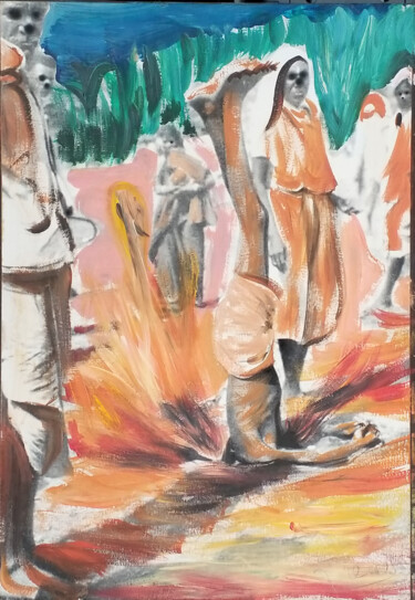 Pittura intitolato "Indien" da Jörg Herold, Opera d'arte originale, Fotografia manipolata