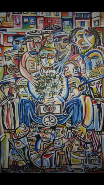 Painting titled "Poder" by Joracote, Original Artwork