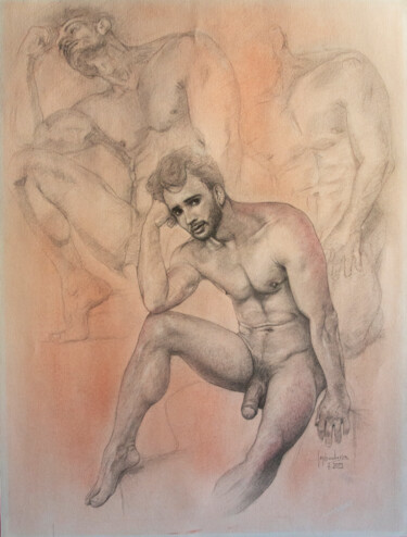 제목이 "Marcelo"인 그림 Jorge Bandarra로, 원작, 흑연