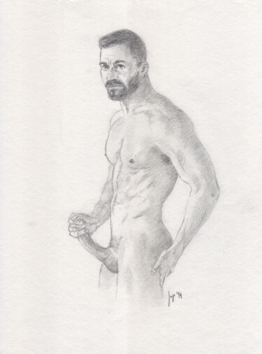 Drawing titled "Michael phallus, ho…" by Jorge Bandarra, Original Artwork, Graphite